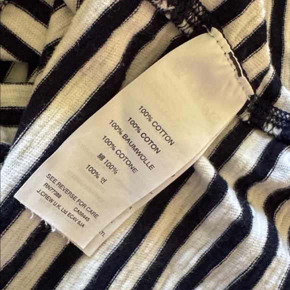 J.Crew Navy Stripe Tank L - Picture 4 of 4